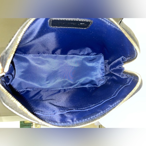 Lacoste Cosmetic Bag Black Medium Zipper Pouch For Purse Backpack Travel Pvc NWT - Picture 2 of 6